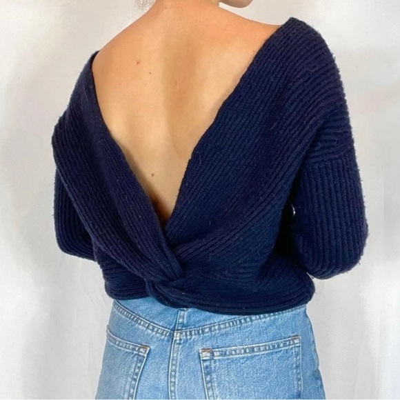 Cropped Anthropologie Knit Sweater - Picture 4 of 5